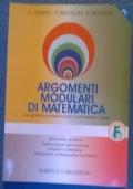 Argomenti modulari di matematica F  per gli istituti professionali per il commercio - servizi