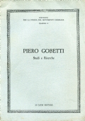 PIERO GOBETTI   STUDI E RICERCHE di 