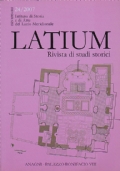 Latium. Rivista di studi storici di 