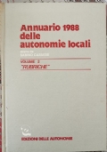 Annuario 1988 delle autonomie locali