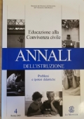 Annali dell’istruzione, educazione alla convivenza civile vol. 4