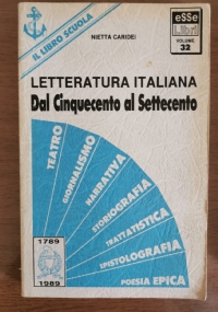 Letteratura italiana. Dal Cinquecento al Settecento