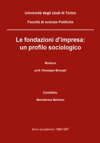 Le fondazioni d’impresa: un profilo sociologico