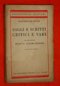 Tre saggi su Leopardi di 