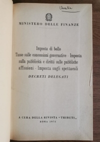 Imposta di bollo, Tasse sulle concessioni governative...