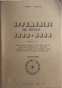 Effemeridi del secolo 1900-2000