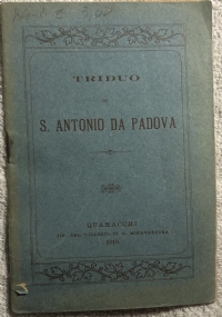 Triduo di preparazione e ringraziamento in onore di S. Antonio da Padova