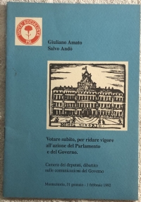 Votare subito, per ridare vigore all’azione del Parlamento e del Governo