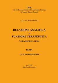 Relazione Analitica e funzione Terapeutica