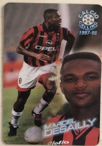 Panini calcio calling cards collection 1997-1998 Desailly INTROVABILE