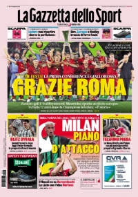 La Gazzetta dello Sport 26/05/2022 Grazie Roma Campione Conference League di AA.VV.