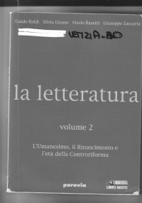 LA LETTERATURA VOLUME 1 di 