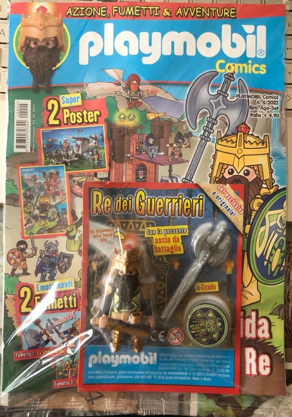 Playmobil Comics 4/2022 Re dei guerrieri+poster di AA.VV.