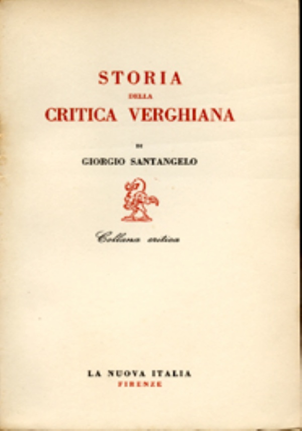 Storia della critica verghiana di 