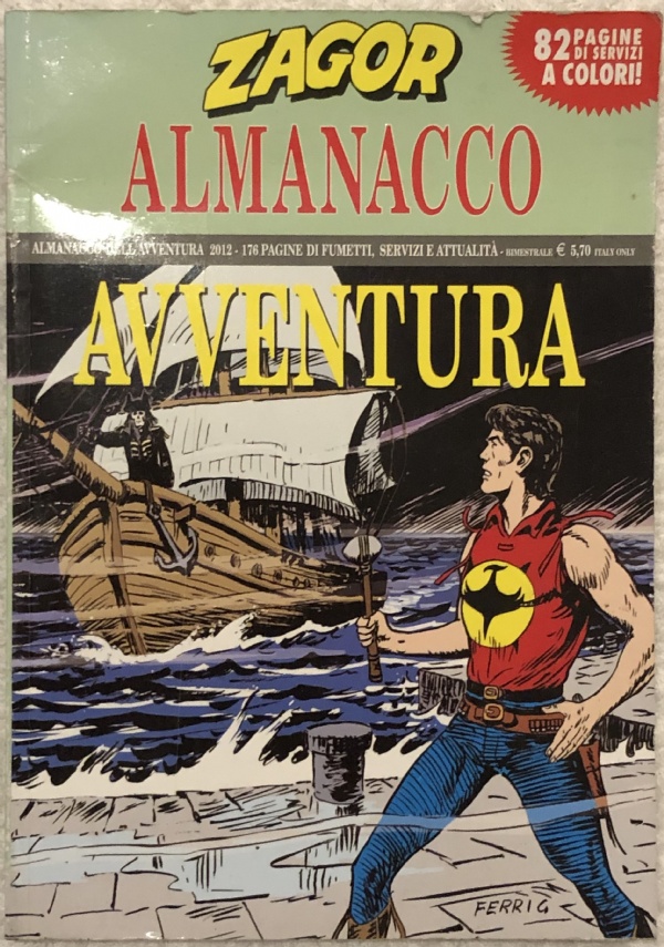 Zagor Almanacco dell’Avventura 2012 di Guido Nolitta