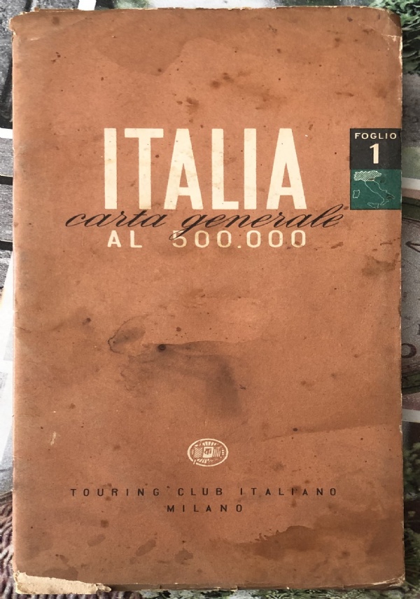 Italia carta generale al 500.000 Foglio 1 di Touring Club Italiano