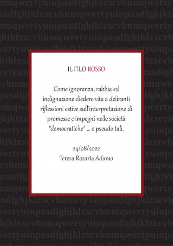 Il filo rosso di Teresa Rosaria Adamo