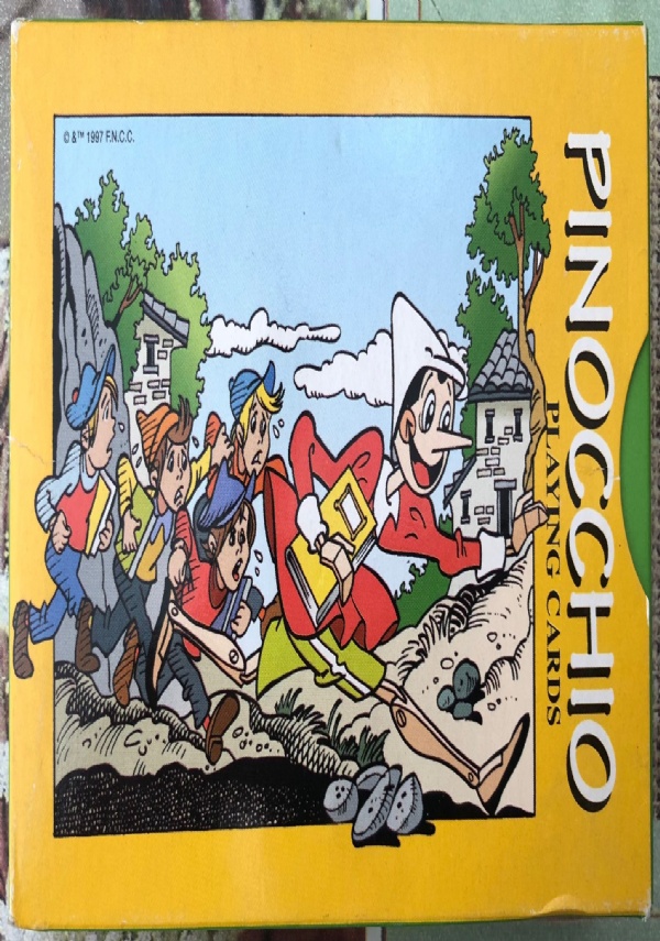 Pinocchio playing cards gioco da tavola Ramino con due mazzi da di carte da gioco di Modiano