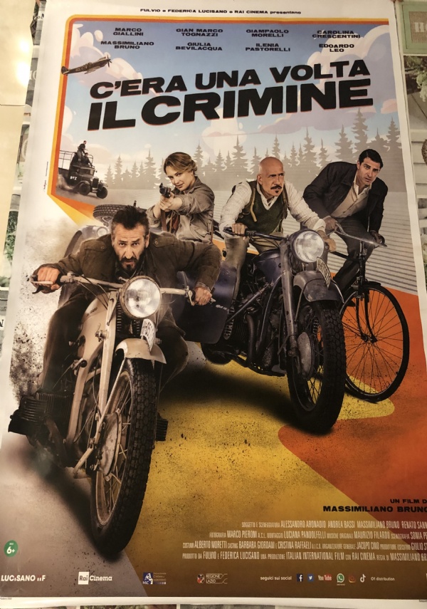 Poster locandina C’era una volta il crimine 100x70 cm ORIGINALE da cinema 2022 di Massimiliano Bruno