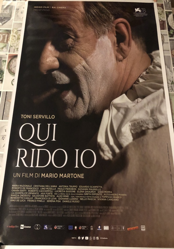 Poster locandina Qui rido io 100x70 cm ORIGINALE da cinema 2021 di Mario Martone