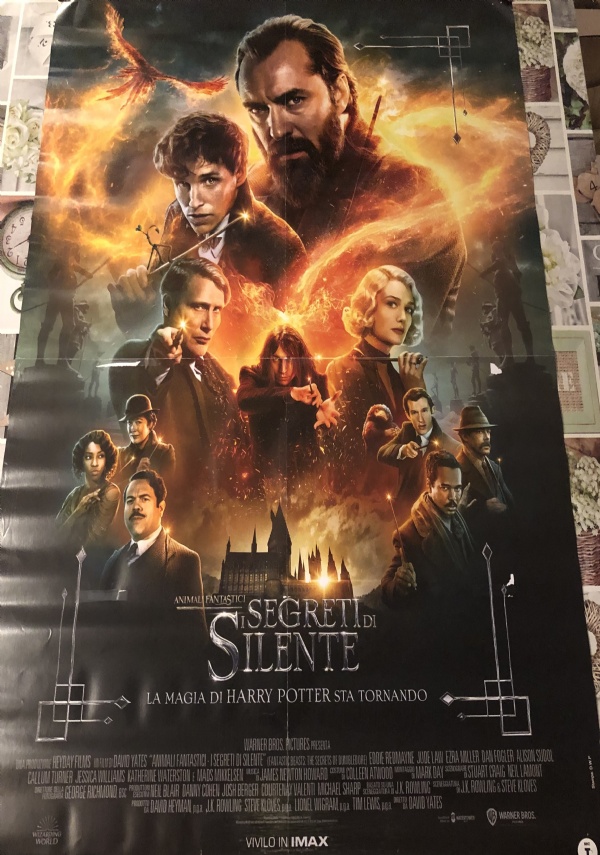 Poster locandina Animali fantastici - I segreti di Silente 100x70 cm ORIGINALE da cinema 2022 di David Yates