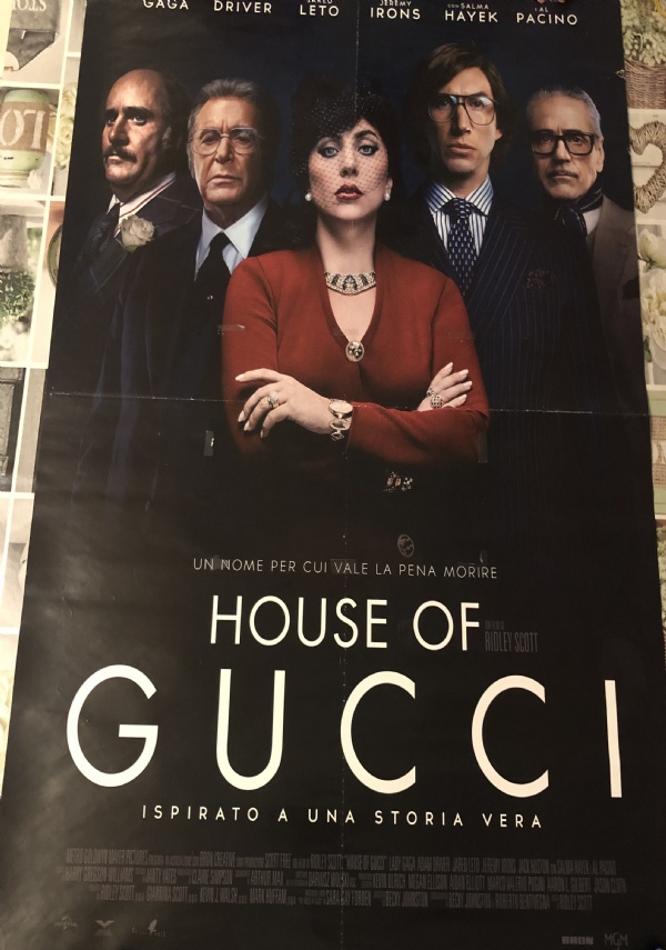 Poster locandina House of Gucci 100x70 cm ORIGINALE da cinema 2022 di Ridley Scott