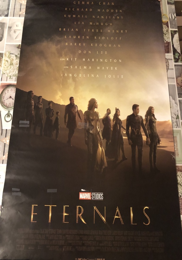 Poster locandina Eternals 100x70 cm ORIGINALE da cinema 2021 di Chloé Zhao