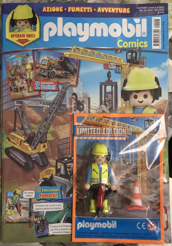 Playmobil Comics 6/2022 Operaio edile di Playmobil