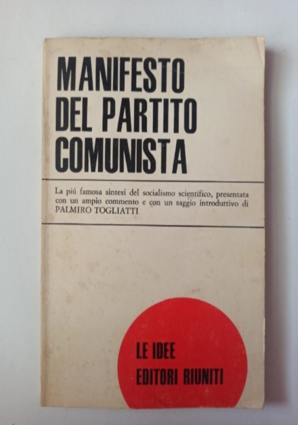 Manifesto del Partito comunista - Karl Marx e Friedrich Engels - 1971 di Karl  Marx e Friedrich Engel - Libri usati su