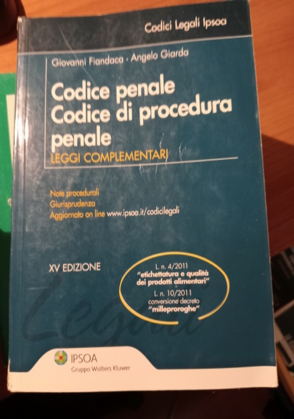 Codice di procedura penale e leggi complementari di 