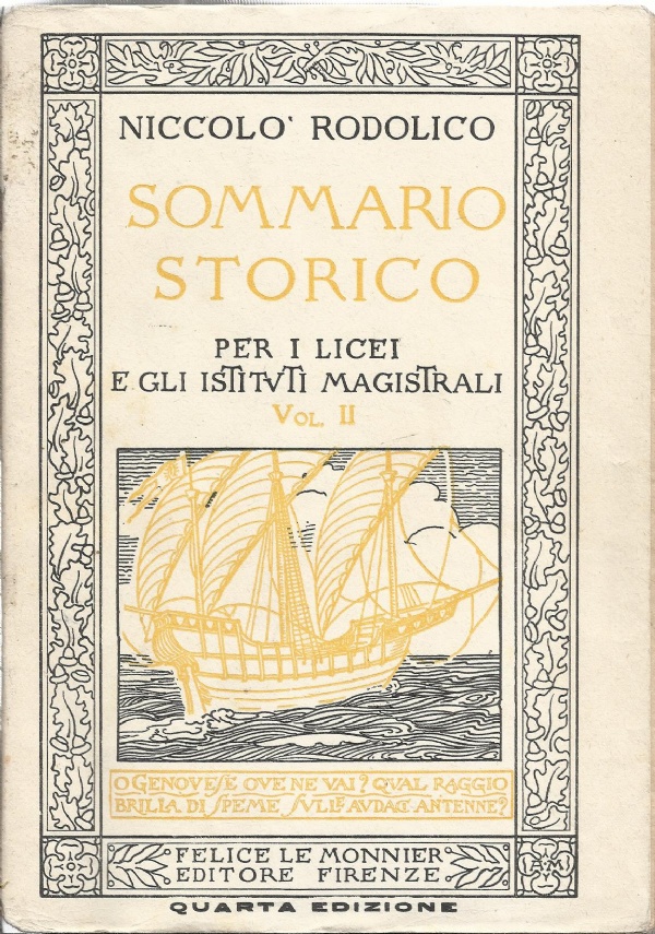 Sommario storico per i licei e gli istituti magistrali vol.I di 