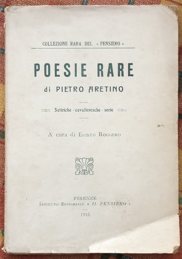 Poesie rare di Pietro Aretino