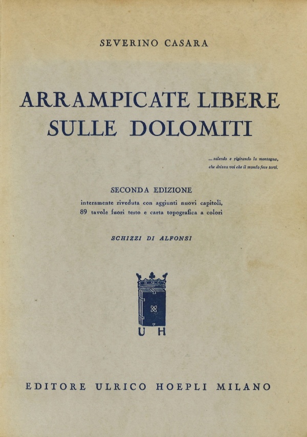 Manuale dellalpinista vol I (1944) di 