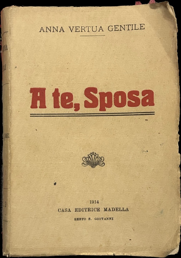 A te, Sposa di Anna Vertua-Gentile