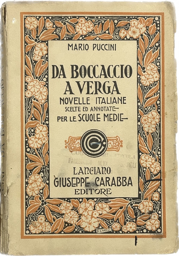 Da Boccaccio a Verga. Novelle italiane scelte ed annotate di Mario Puccini