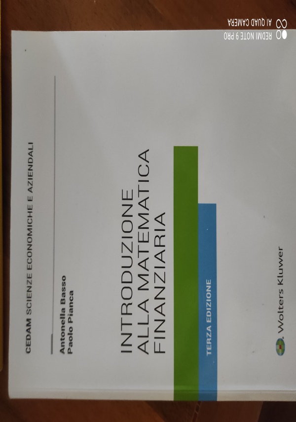 Introduzione alla matematica finanziaria di Antonella basso