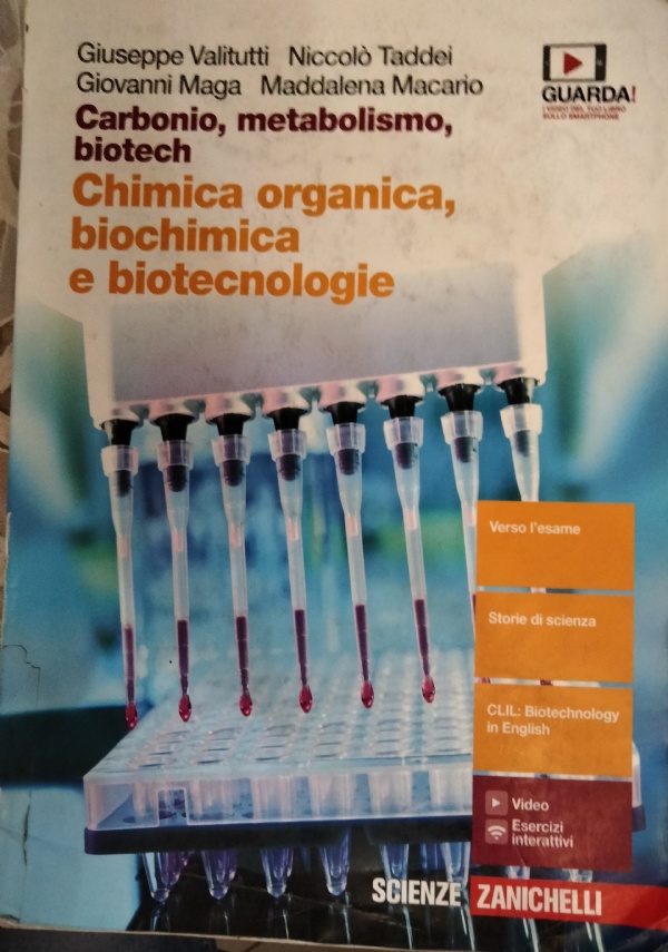 DAL CARBONIO AL BIOTECH. CHIMICA ORGANICA, BIOCHIMICA E BIOTECNOLOGIE di 