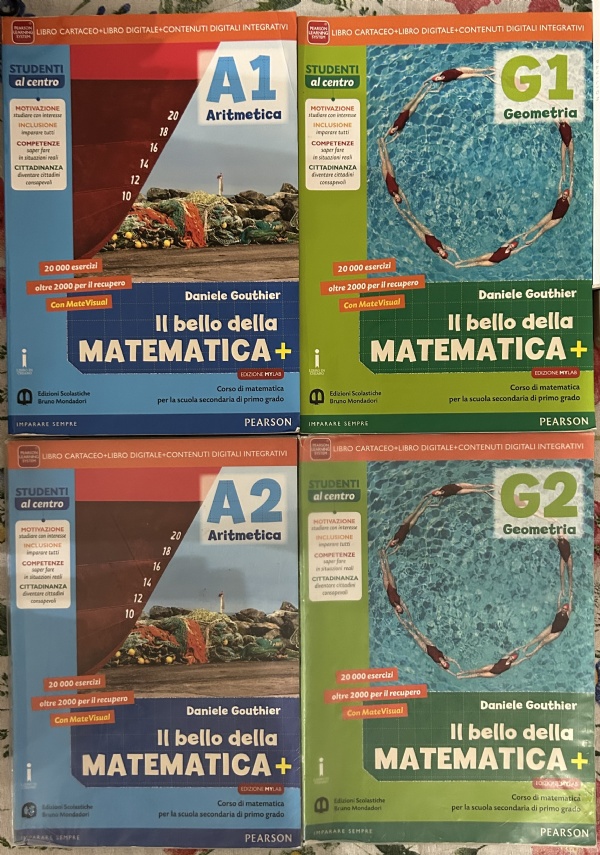 Il bello della matematica A1+G1+A2+G2+A3+G3+Matevisual 1+2+3+Tavole numeriche di Daniele Gouthier, Caterina Vicentini