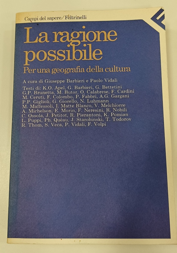 La ragione possibile. Per una geografia della cultura di 