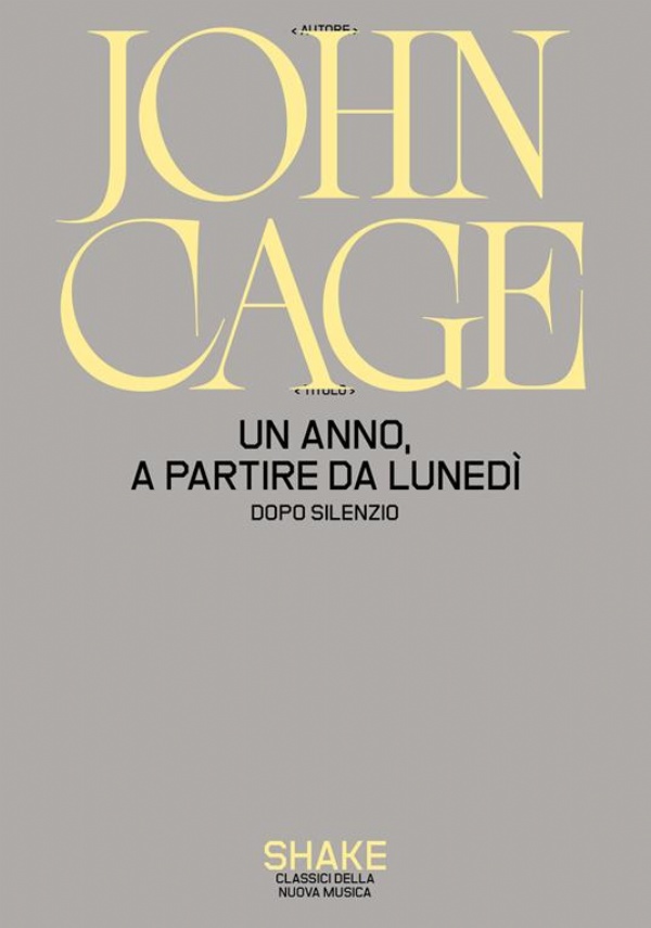 Un anno, a partire da lunedi. Dopo Silenzio di John Cage