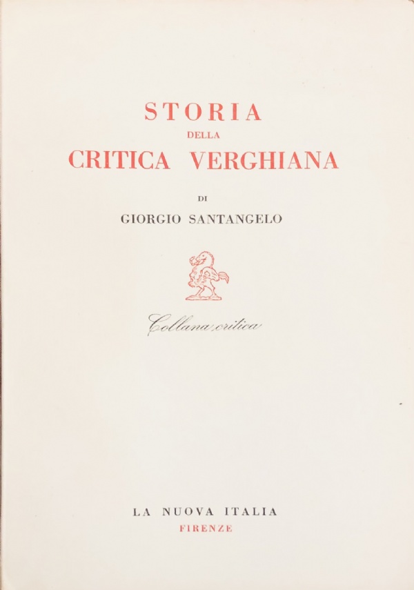 Storia della critica verghiana di 