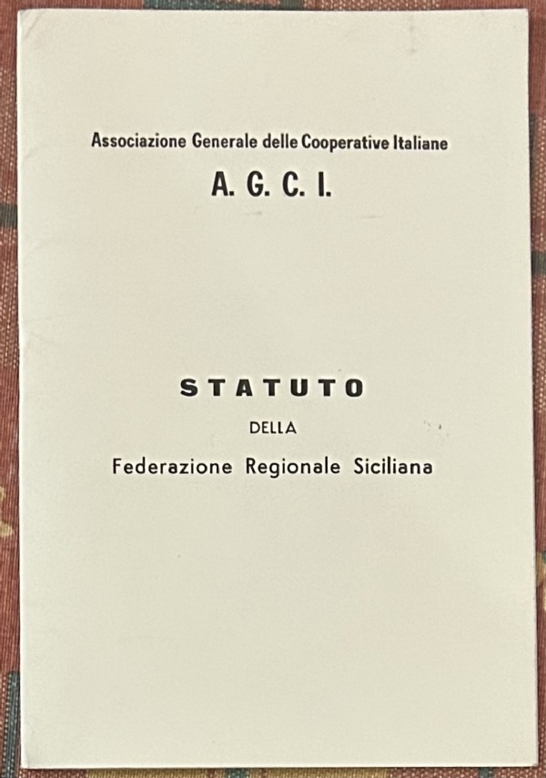 Statuto della Federazione Regionale Siciliana di AA.VV.