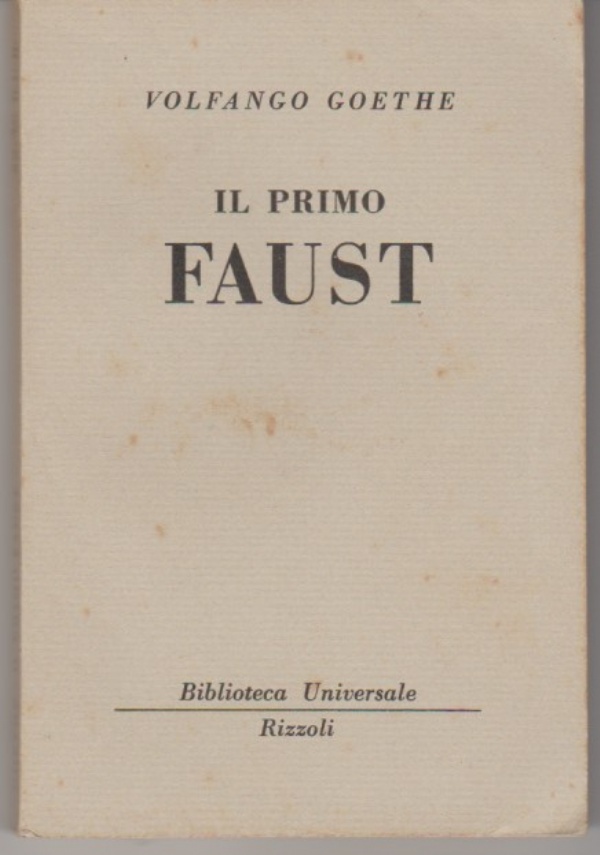 Il primo Faust di 