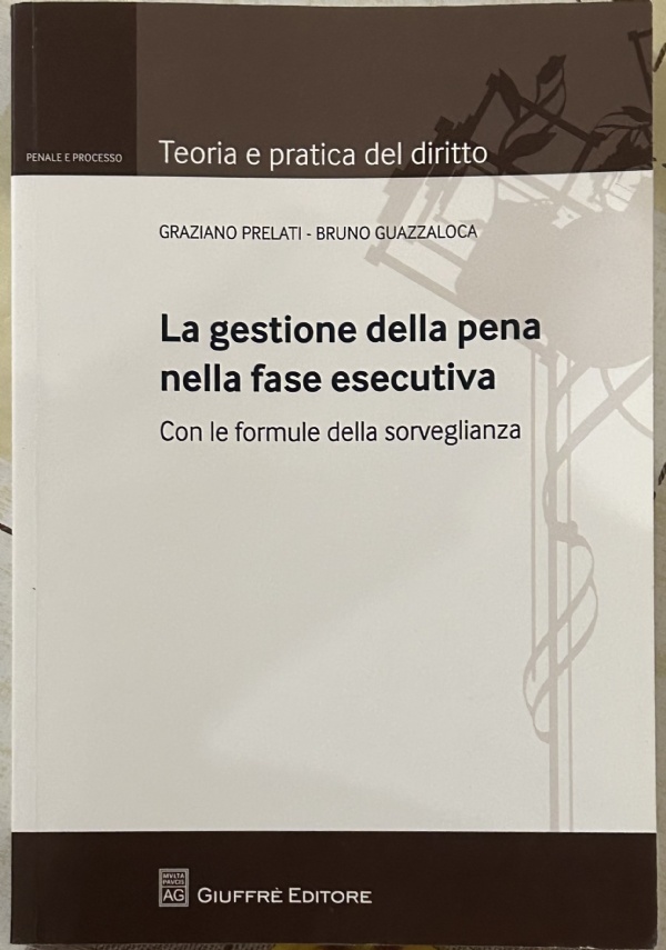 La gestione della pena nella fase esecutiva. Con le formule della sorveglianza di Graziano Prelati,          Bruno Guazzaloca