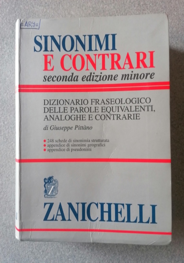 Dizionario avanzato dellitaliano corrente di 