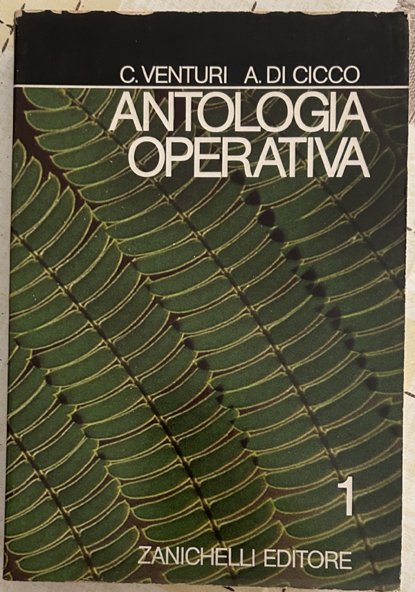 Antologia operativa Vol. 1 di C. Venturi, A. Di Cicco