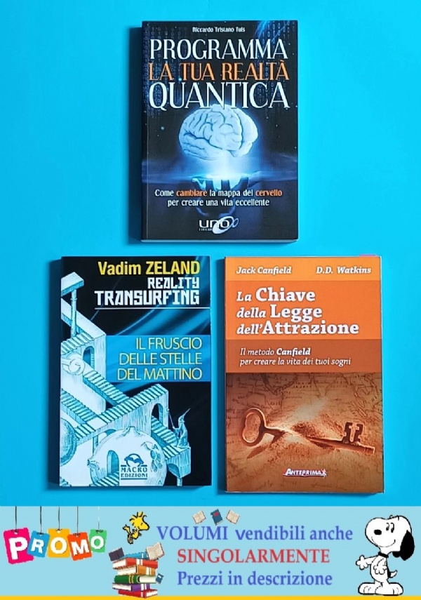 LOTTO 3 libri - Reality transurfing. Il fruscio delle stelle del mattino - Programma la tua realt quantica - La chiave della legge dellattrazione di Vari