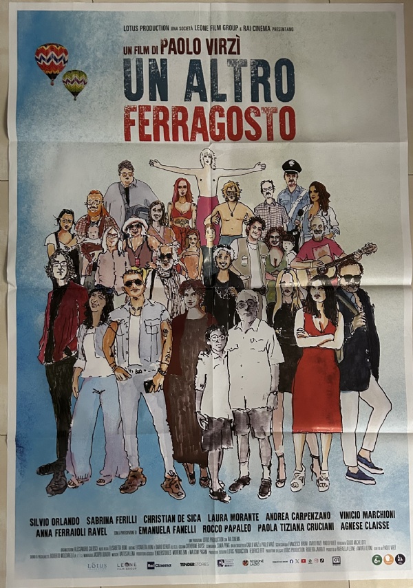 Poster locandina Un altro ferragosto 100x140 ORIGINALE da cinema di Paolo Virzì