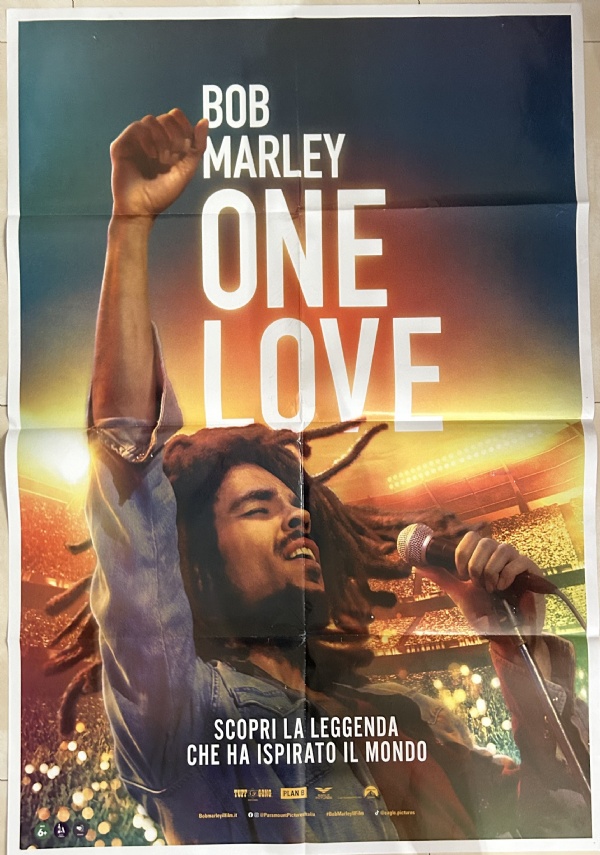 Poster locandina Bob Marley - One Love 100x140 ORIGINALE da cinema di Reinaldo Marcus Green