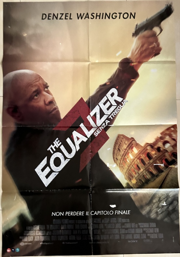 Poster locandina The Equalizer 3 - Senza tregua 100x140 ORIGINALE da cinema di Antoine Fuqua